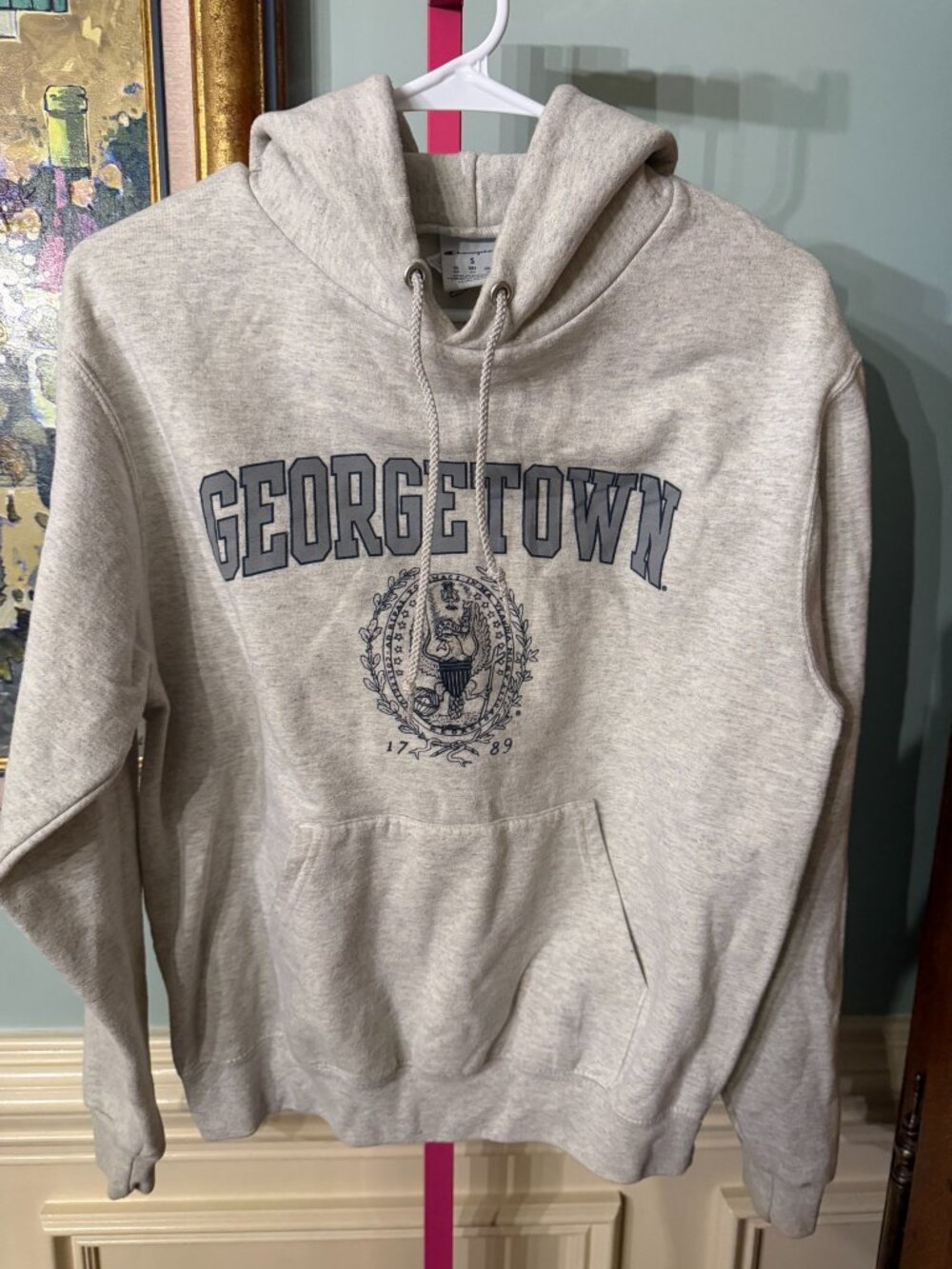 Champion Georgetown University Gray Pullover Hoodie S